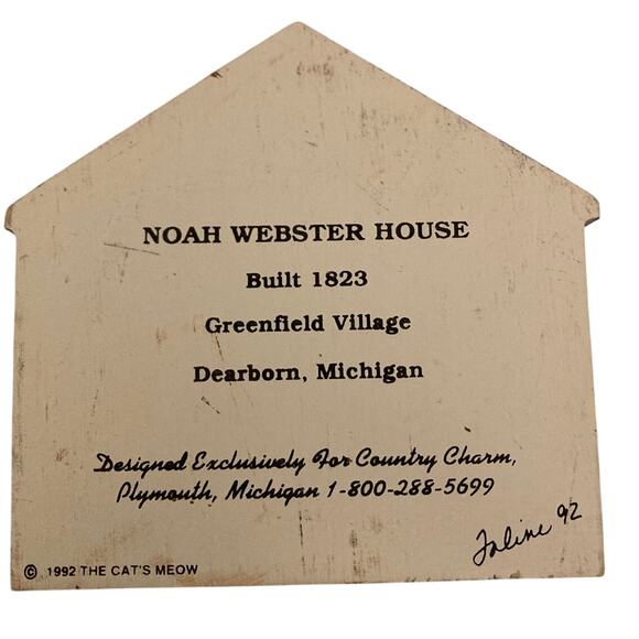 The Cat’s Meow 1992 Greenfield Village Dearborn MI Lot of 4 –signed by Faline - Picture 3 of 9